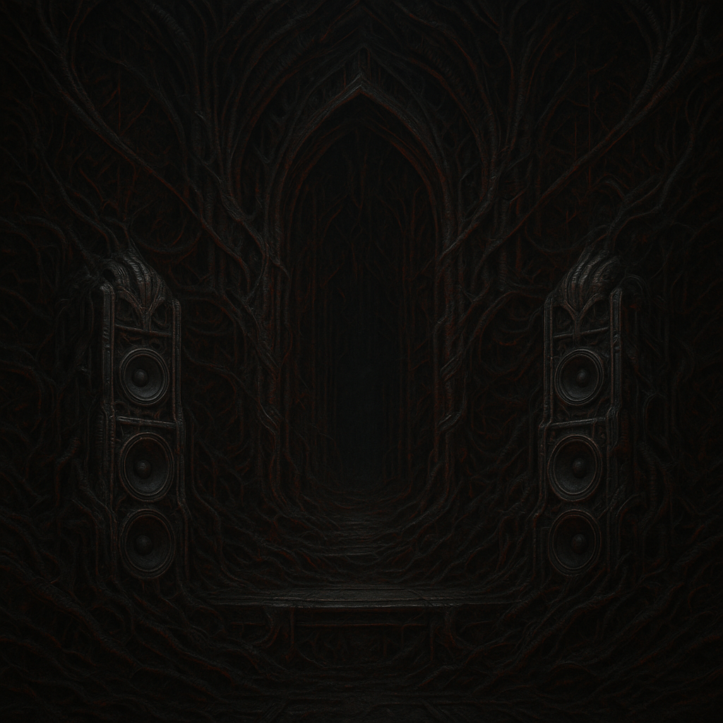 Abstract fractal surface representing an immersive digital landscape